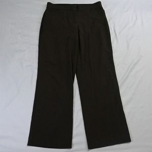 Dana Buckman 12‎ Brown Wide Leg Stretch Dress Pants